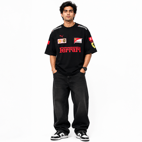 VA Ferrari Black Edition Oversized Tee