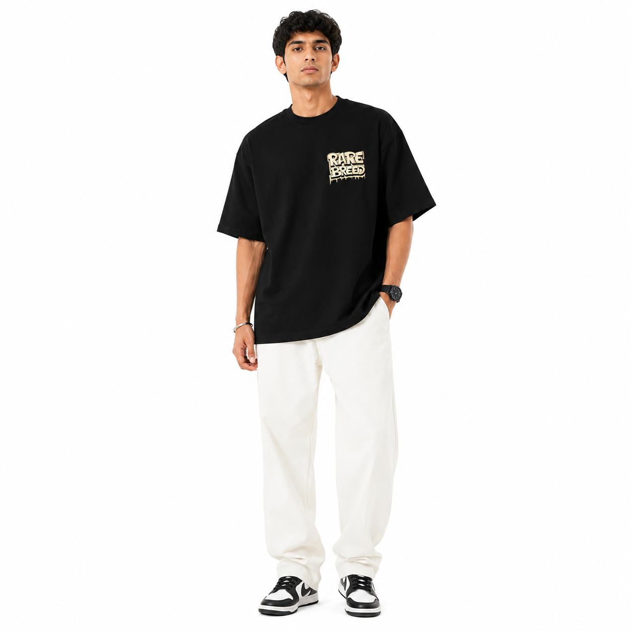 VA Oversized Rare Breed T-Shirt – Premium 240 GSM Cotton Drop Shoulder Fit