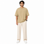Men’s Oversized T-Shirt 240 GSM | Premium Heavyweight Cotton | Drop Shoulder Blank Tee | Streetwear Fit | The V Apparel