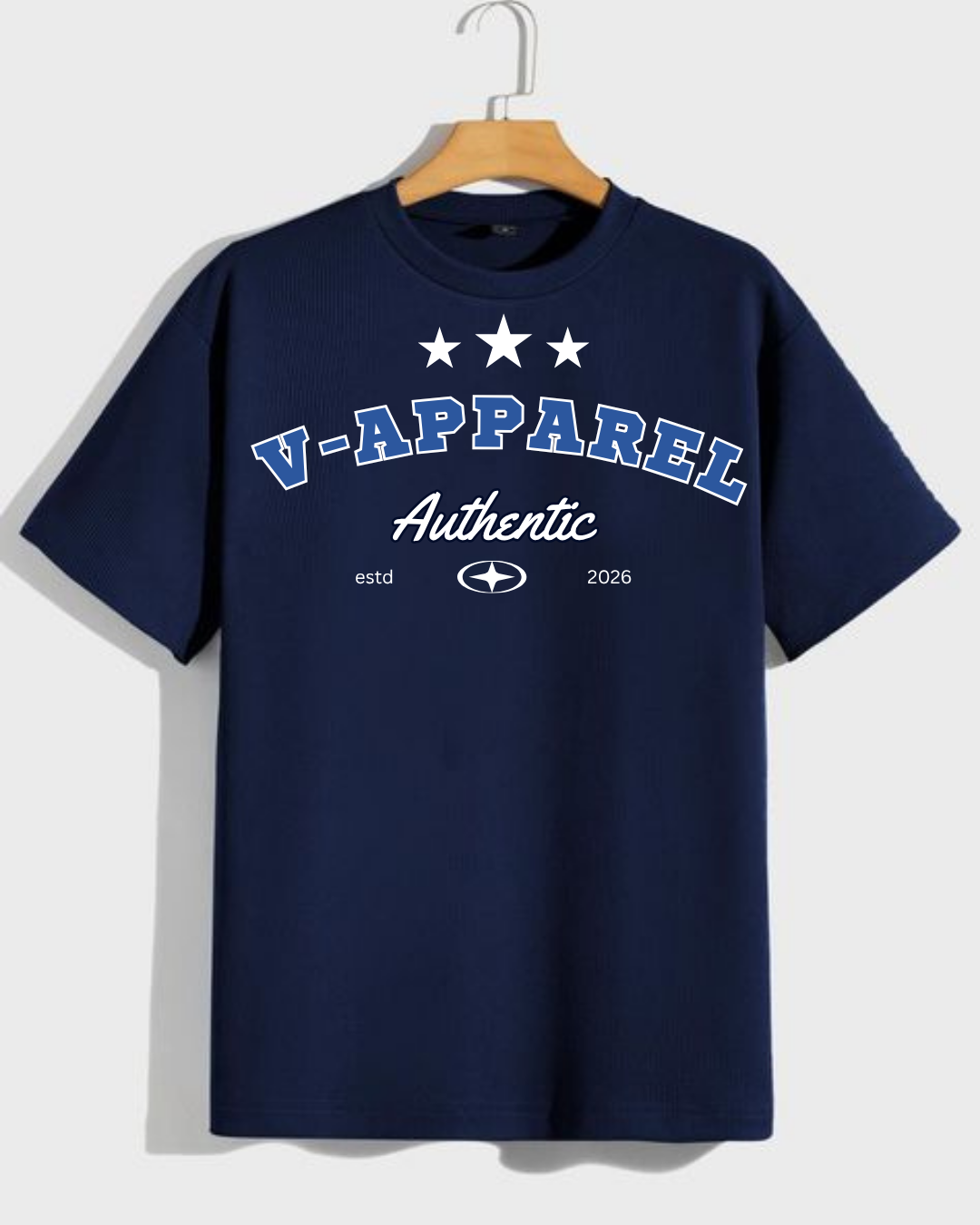 VA Oversized V-Apparel T-Shirt – Premium 240 GSM Cotton Drop Shoulder Fit