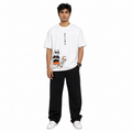 VA Oversized wild cat T-Shirt – Premium 240 GSM Cotton Drop Shoulder Fit