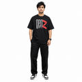 VA Oversized Black  GenZ T-Shirt – Premium 240 GSM Cotton Drop Shoulder Fit