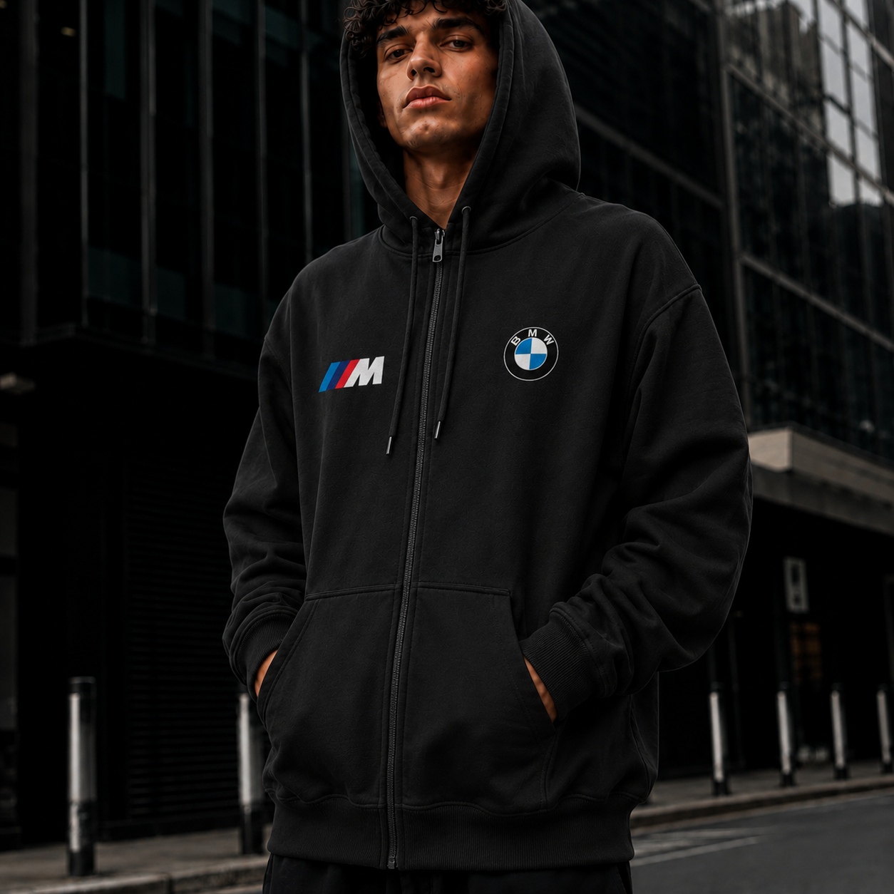 VA PREMIUM OVERSIZED BLACK BMW HOODIE