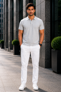 VA Premium 250 GSM Airtex Grey Polo T-Shirt – Breathable High-Quality Polo