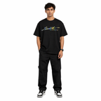 VA Oversized Black Limited Edition T-Shirt – Premium 240 GSM Cotton Drop Shoulder Fit