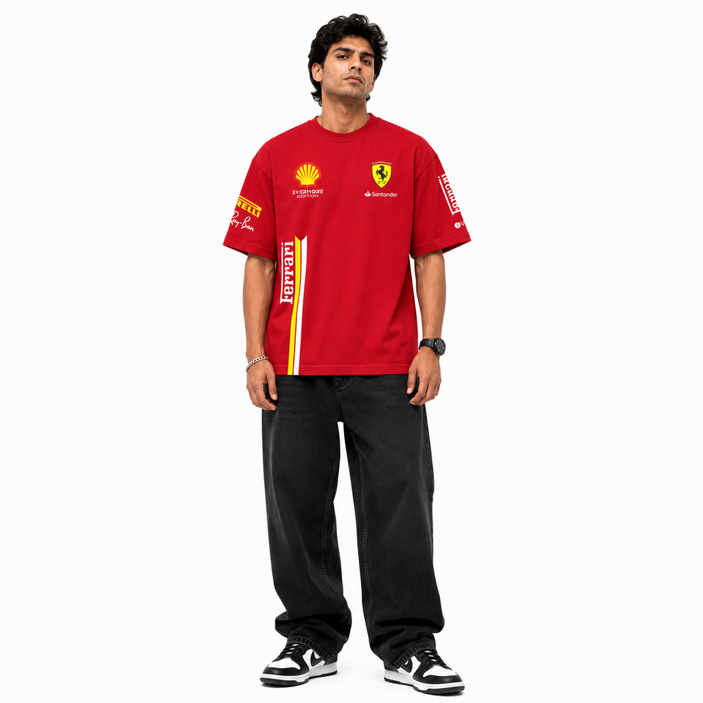VA Ferrari Redline Oversized Tee