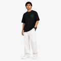 VA Oversized fun project Black T-Shirt – Premium 240 GSM Cotton Drop Shoulder Fit