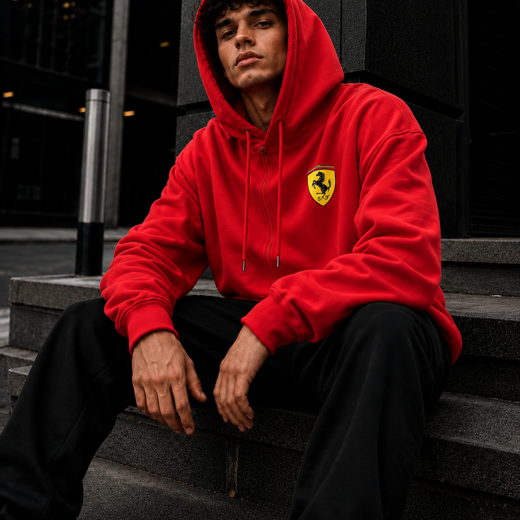 VA PREMIUM RED FERRARI HOODIE