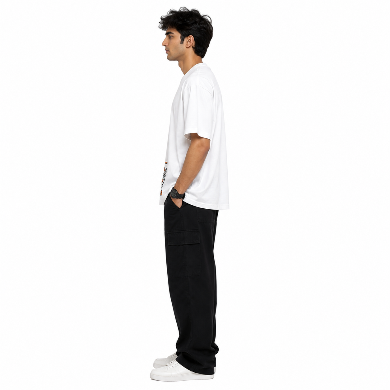 VA Oversized wild cat T-Shirt – Premium 240 GSM Cotton Drop Shoulder Fit