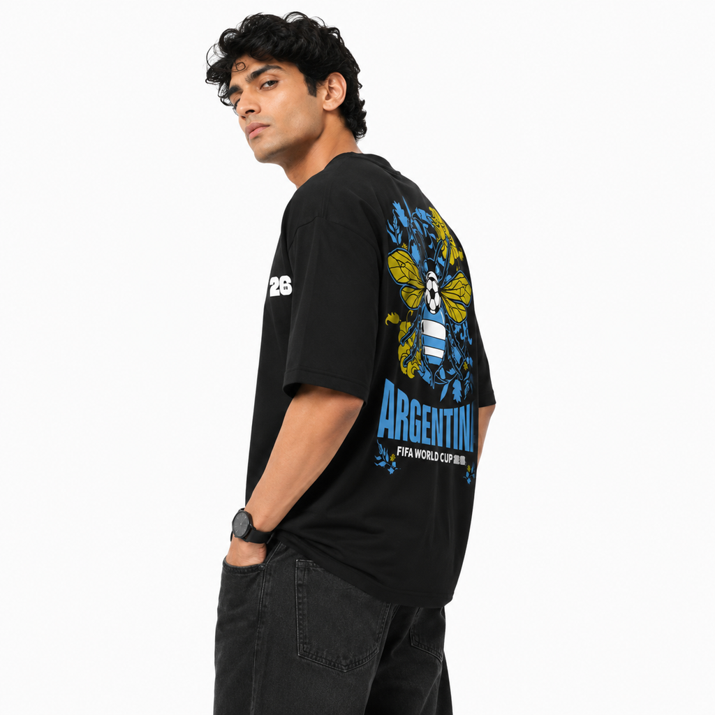 VA -GOAT-Messi wc-26 oversized tshirt