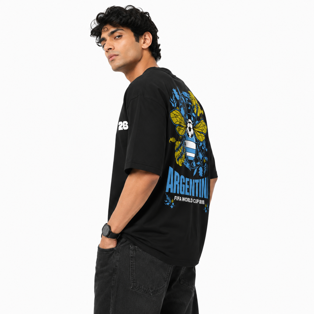 VA -GOAT-Messi wc-26 oversized tshirt