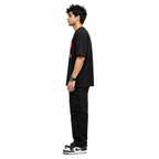 VA Oversized Black  GenZ T-Shirt – Premium 240 GSM Cotton Drop Shoulder Fit