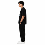 VA Oversized Black 404 Not Found T-Shirt – Premium 240 GSM Cotton Drop Shoulder Fit