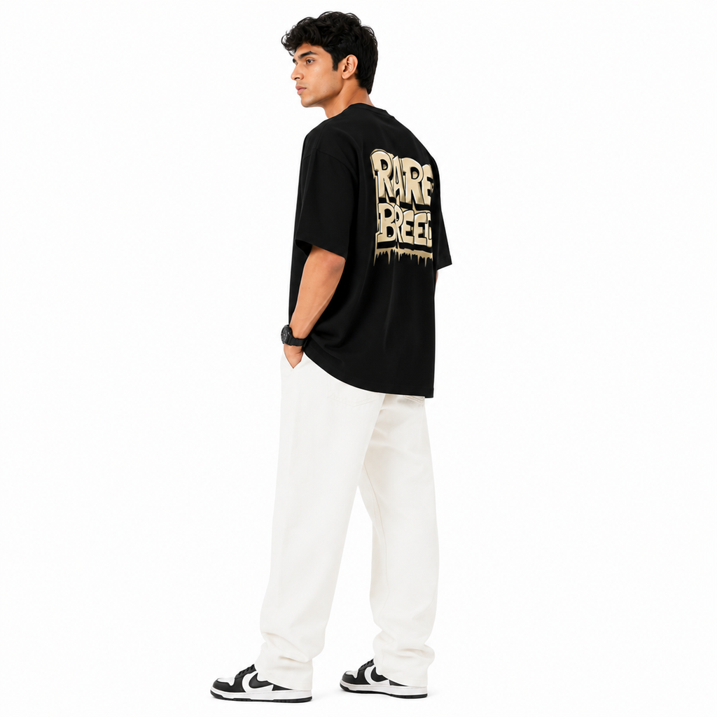 VA Oversized Rare Breed T-Shirt – Premium 240 GSM Cotton Drop Shoulder Fit