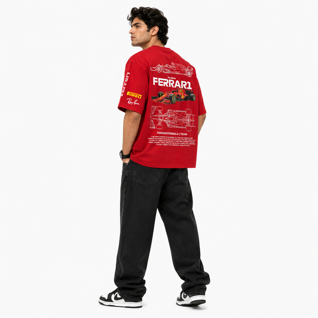 VA Ferrari Redline Oversized Tee