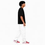 VA Oversized Same shit Black T-Shirt – Premium 240 GSM Cotton Drop Shoulder Fit