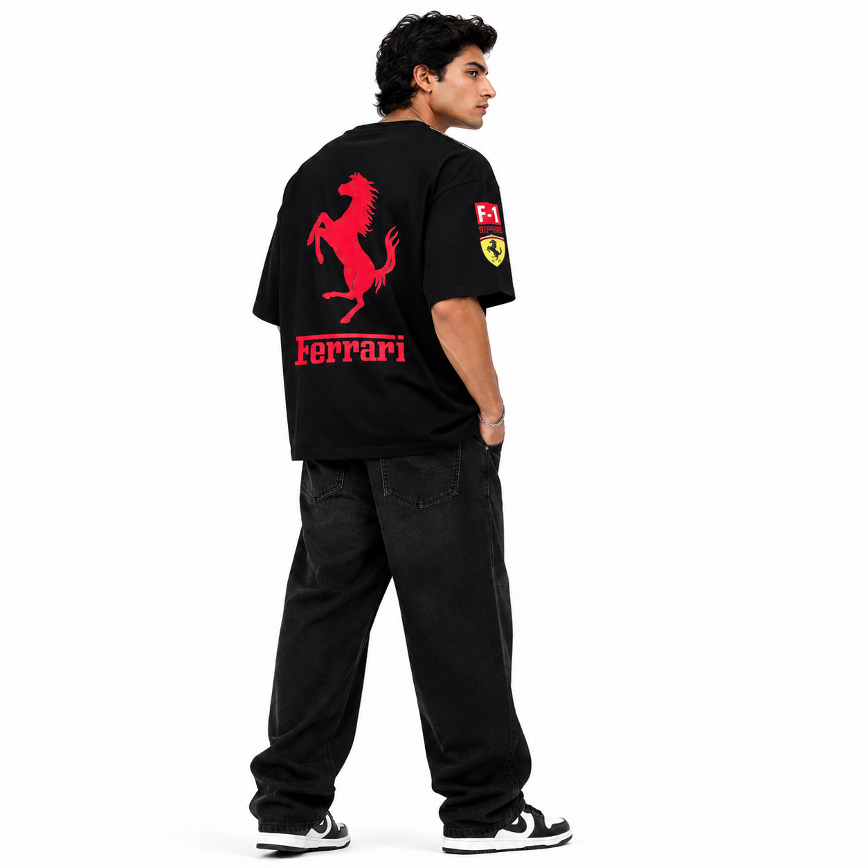 VA Ferrari Black Edition Oversized Tee