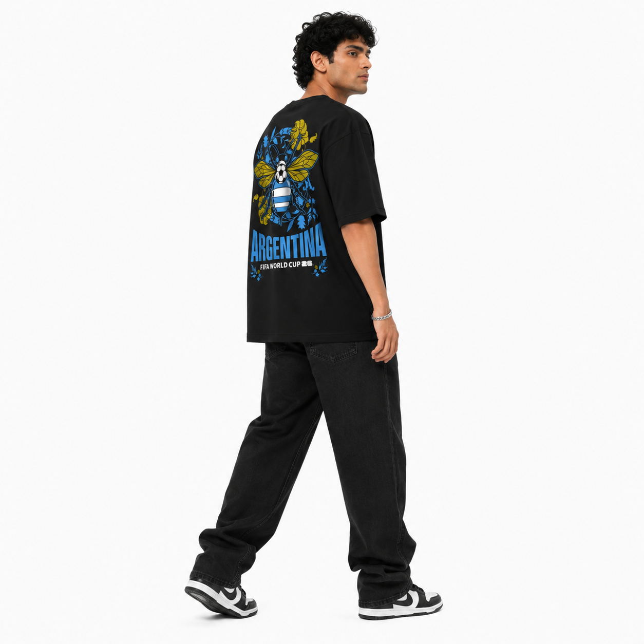 VA -GOAT-Messi wc-26 oversized tshirt