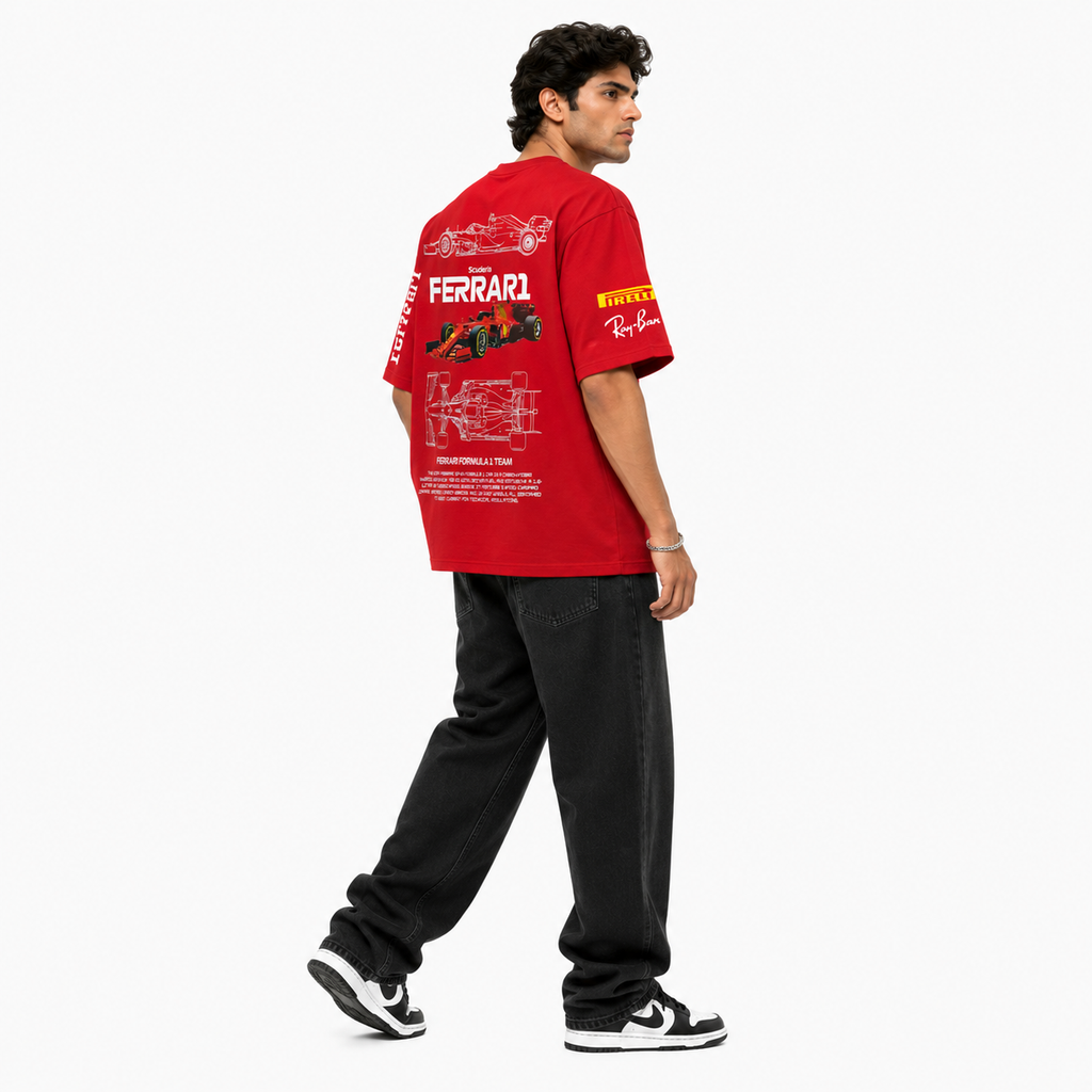 VA Ferrari Redline Oversized Tee