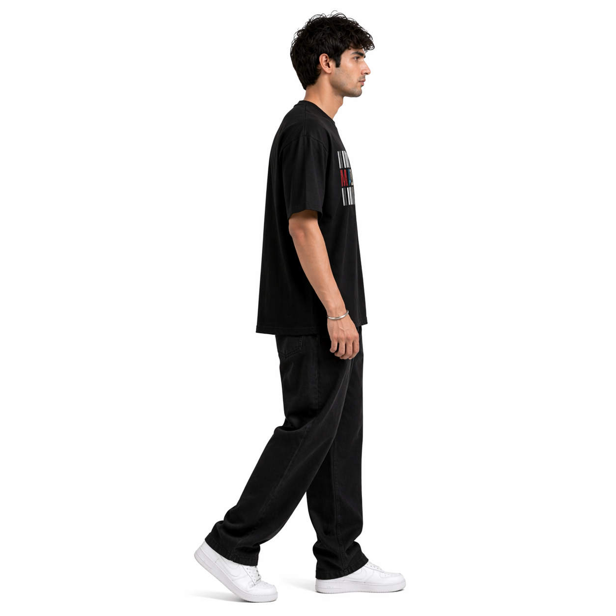 VA Oversized Black Made IN 1995  T-Shirt – Premium 240 GSM Cotton Drop Shoulder Fit
