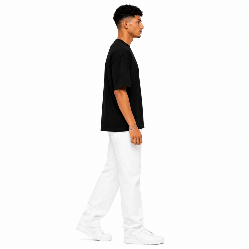 VA Oversized Evil Eyes T-Shirt – Premium 240 GSM Cotton Drop Shoulder Fit