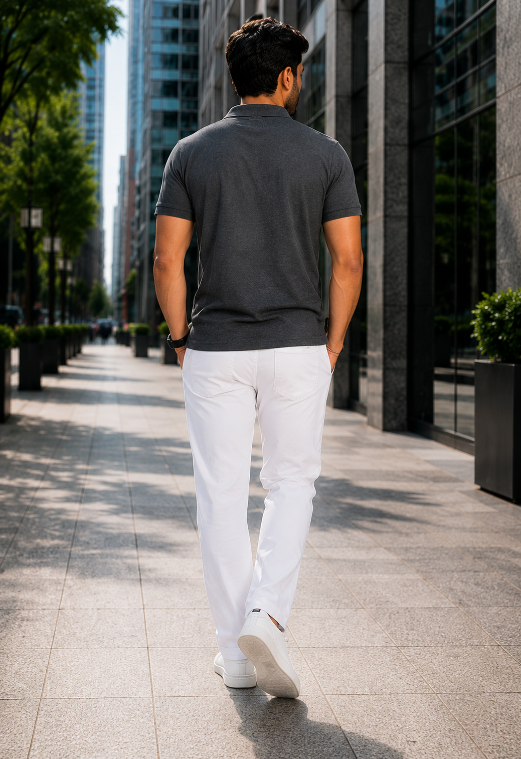 VA Premium 250 GSM Airtex Charcoal Grey Polo T-Shirt – Breathable High-Quality Polo