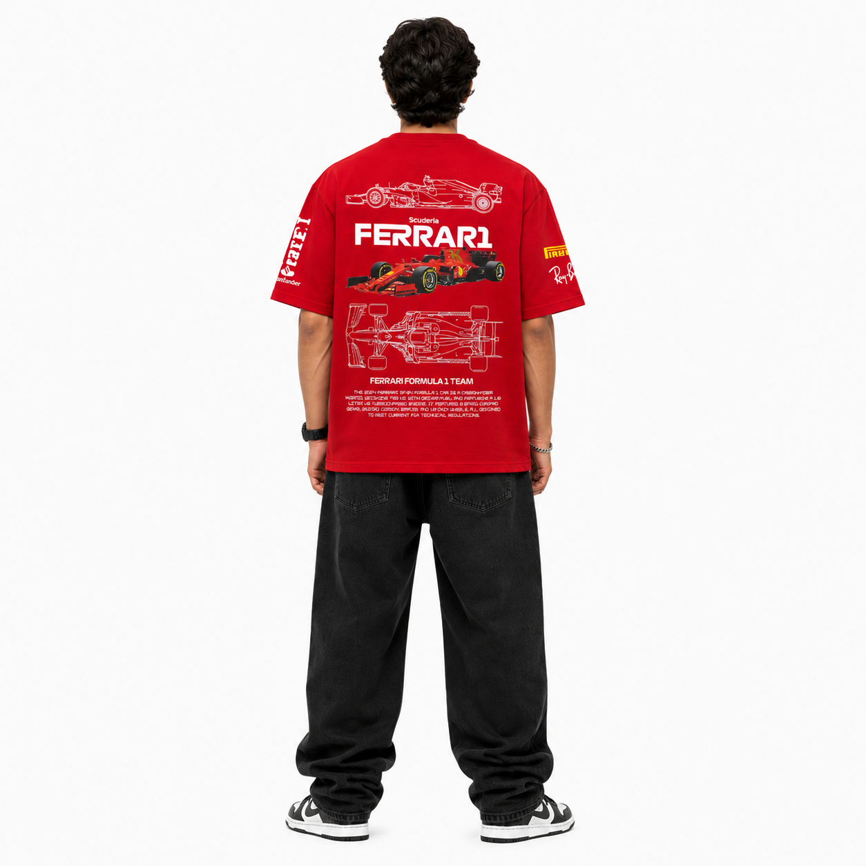 VA Ferrari Redline Oversized Tee