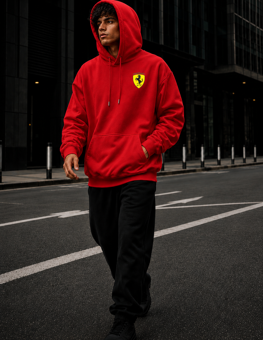 VA PREMIUM RED FERRARI HOODIE