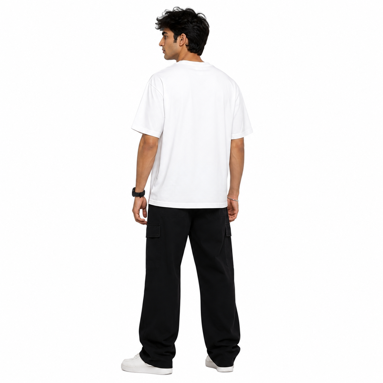 VA Oversized wild cat T-Shirt – Premium 240 GSM Cotton Drop Shoulder Fit
