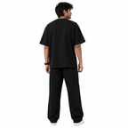 VA Oversized Black 911 GT3 Racing T-Shirt – Premium 240 GSM Cotton Drop Shoulder Fit