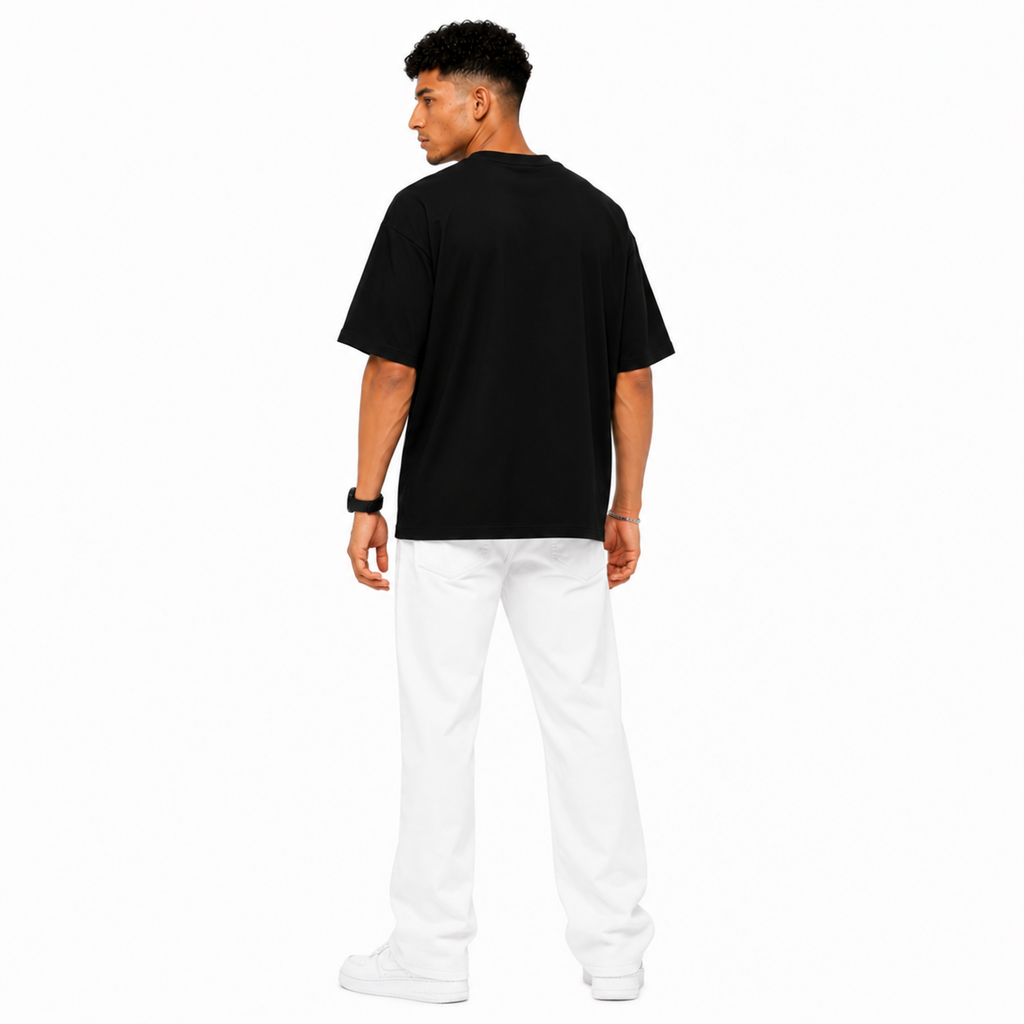 VA Oversized Evil Eyes T-Shirt – Premium 240 GSM Cotton Drop Shoulder Fit
