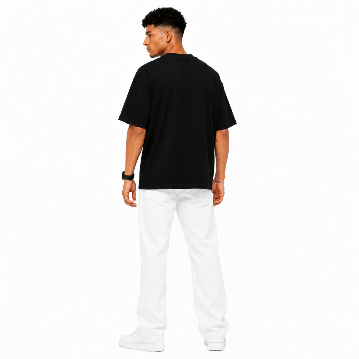 VA Oversized Evil Eyes T-Shirt – Premium 240 GSM Cotton Drop Shoulder Fit