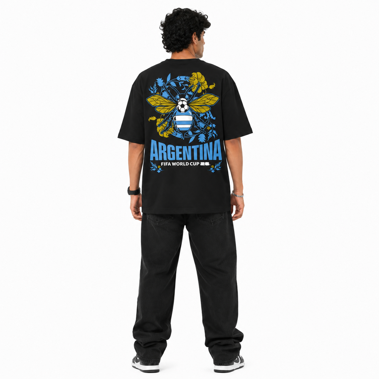 VA -GOAT-Messi wc-26 oversized tshirt