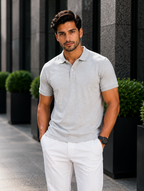 VA Premium 250 GSM Airtex Grey Polo T-Shirt – Breathable High-Quality Polo
