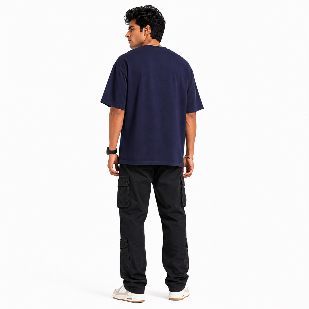 VA Oversized sweet and tangy Black T-Shirt – Premium 240 GSM Cotton Drop Shoulder Fit