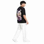VA Oversized Black One piece T-Shirt – Premium 240 GSM Cotton Drop Shoulder Fit