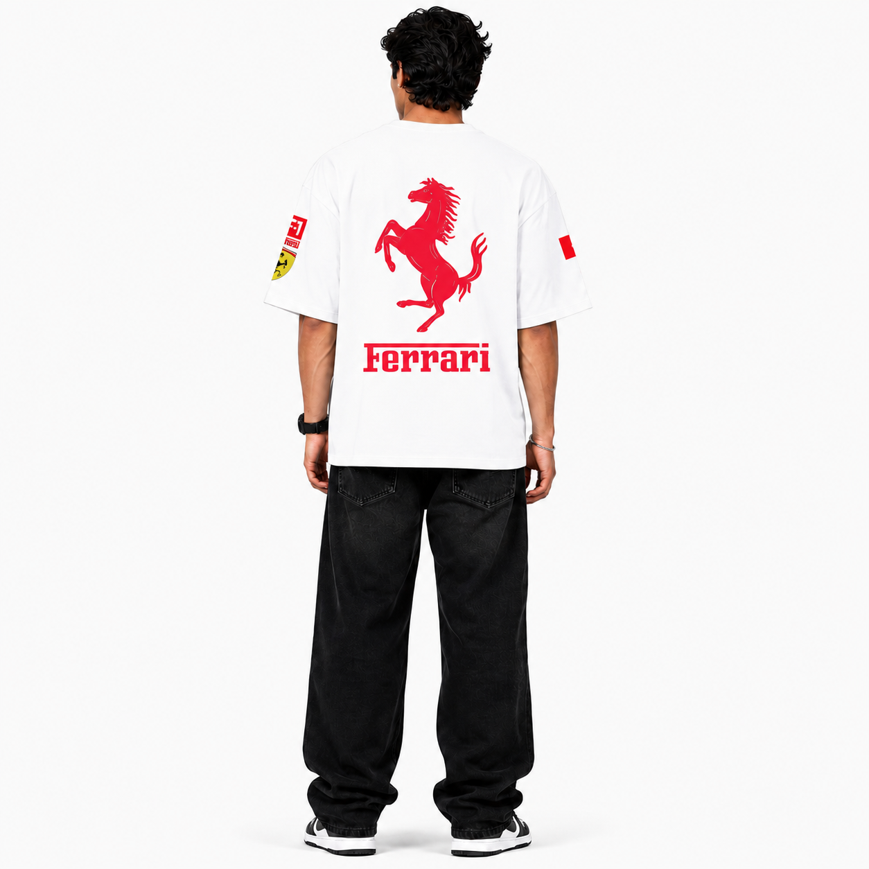 VA Ferrari White Edition Oversized Tee