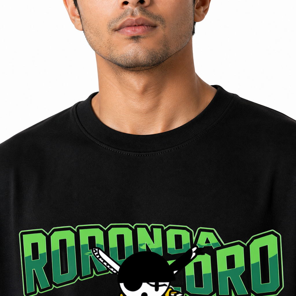 VA Oversized Rorogaro T-Shirt – Premium 240 GSM Cotton Drop Shoulder Fit