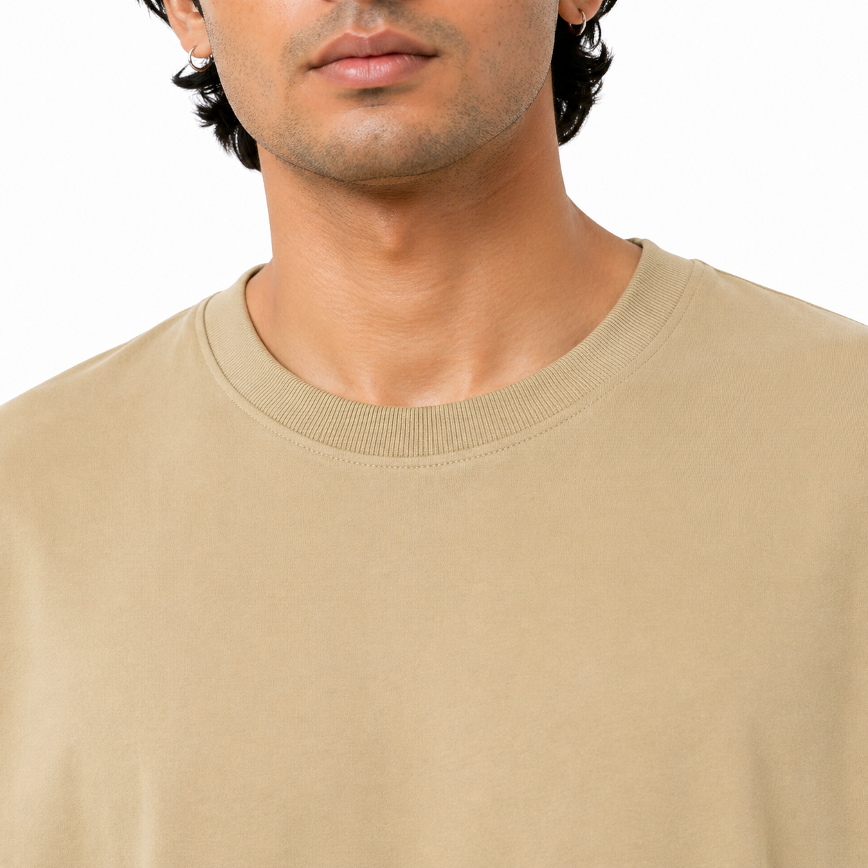 Men’s Oversized T-Shirt 240 GSM | Premium Heavyweight Cotton | Drop Shoulder Blank Tee | Streetwear Fit | The V Apparel