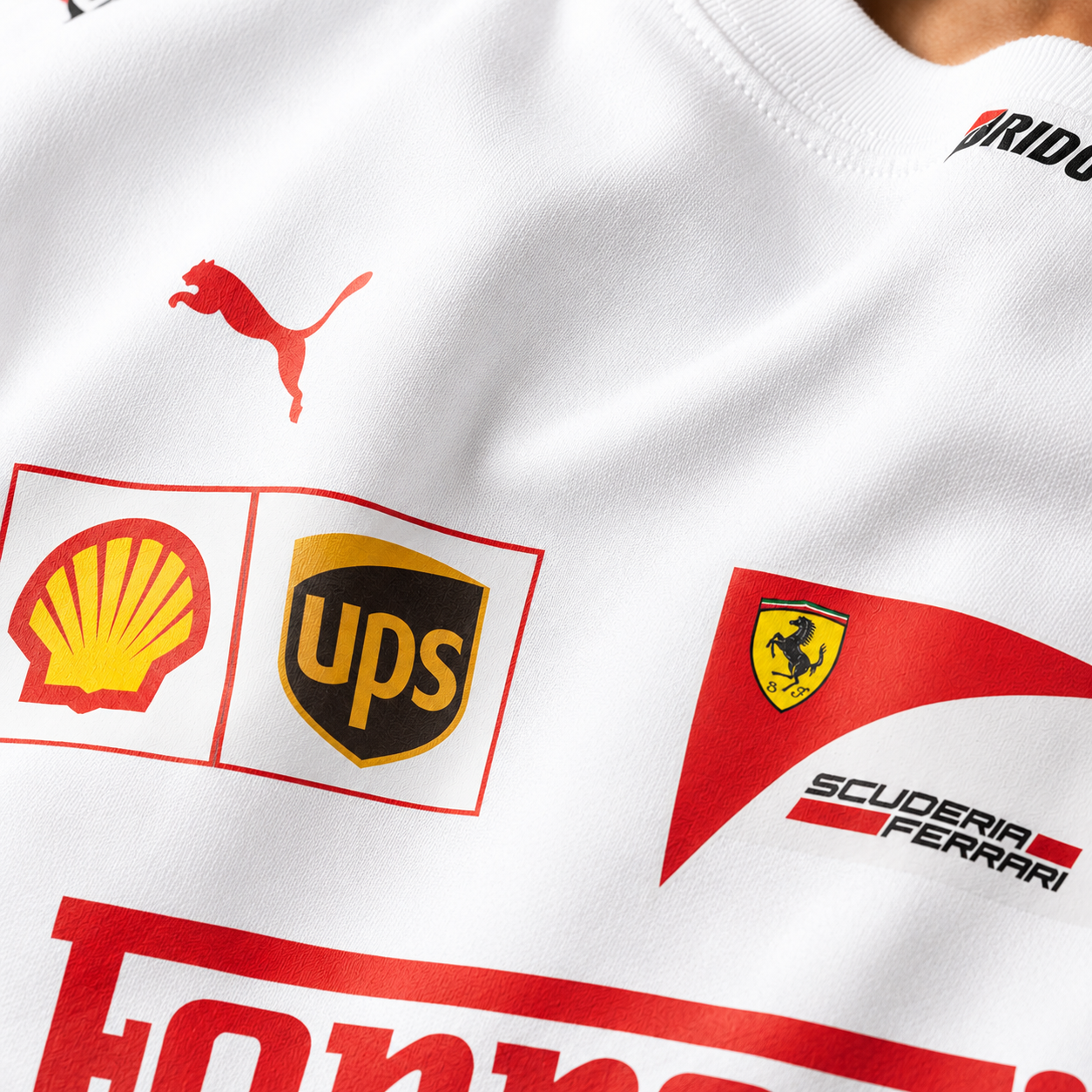 VA Ferrari White Edition Oversized Tee