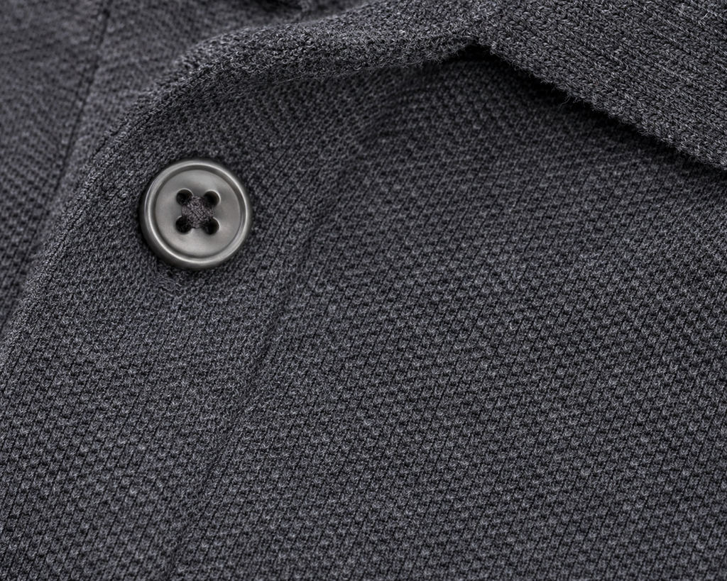 VA Premium 250 GSM Airtex Charcoal Grey Polo T-Shirt – Breathable High-Quality Polo