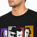 VA Oversized Black Legends T-Shirt – Premium 240 GSM Cotton Drop Shoulder Fit