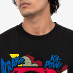 VA Oversized Black Superman T-Shirt – Premium 240 GSM Cotton Drop Shoulder Fit