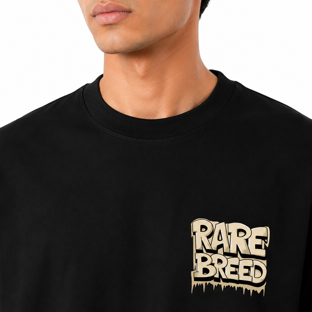 VA Oversized Rare Breed T-Shirt – Premium 240 GSM Cotton Drop Shoulder Fit