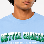 VA Oversized Better choice blue T-Shirt – Premium 240 GSM Cotton Drop Shoulder Fit