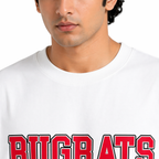 VA Oversized  White Rugrats T-Shirt – Premium 240 GSM Cotton Drop Shoulder Fit