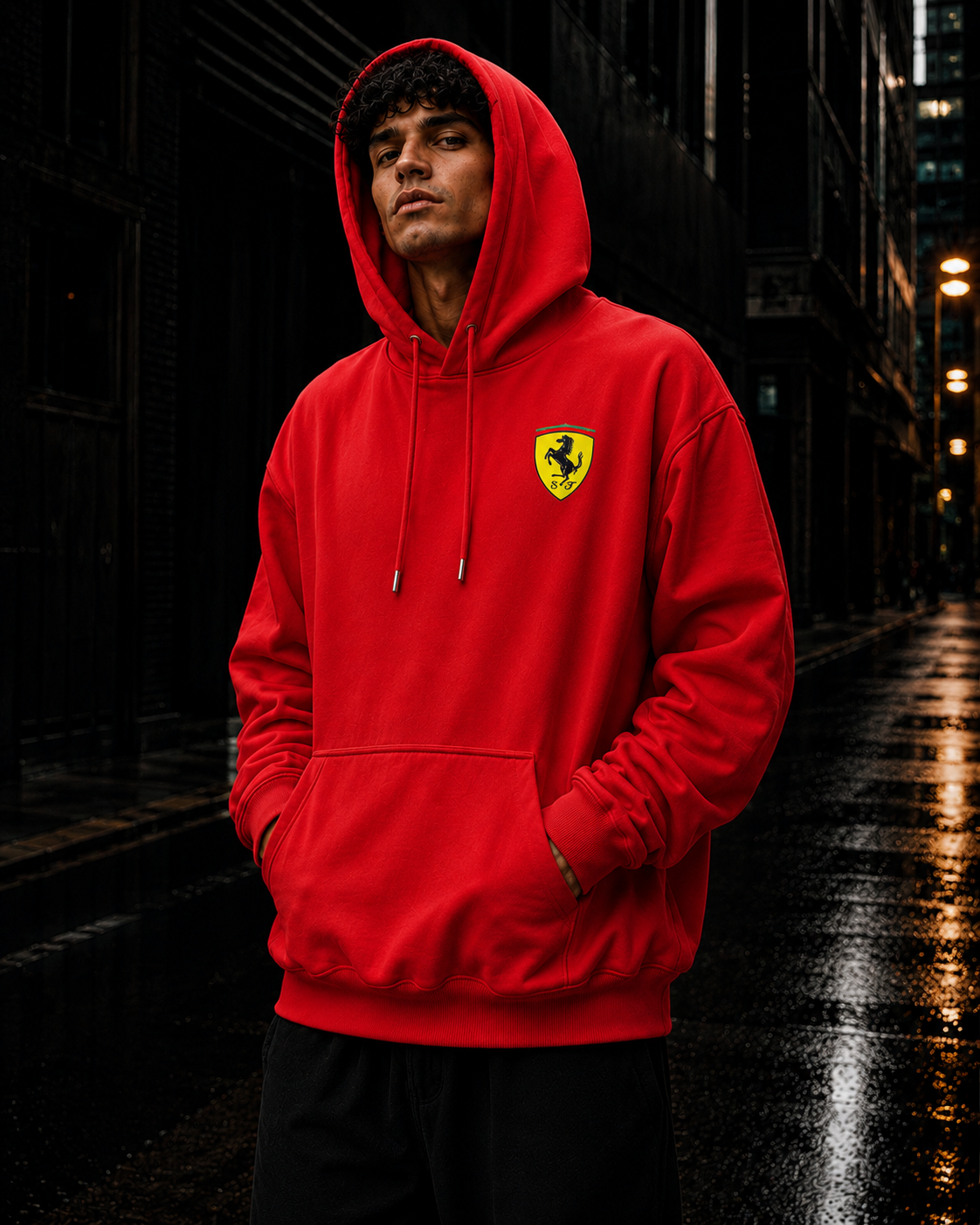 VA PREMIUM RED FERRARI HOODIE
