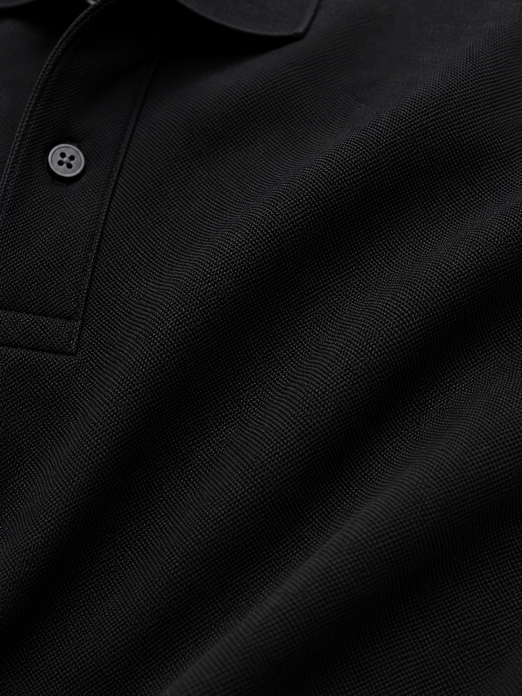 VA Premium 250 GSM Airtex Black Polo T-Shirt – Breathable High-Quality Polo
