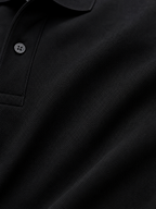 VA Premium 250 GSM Airtex Black Polo T-Shirt – Breathable High-Quality Polo