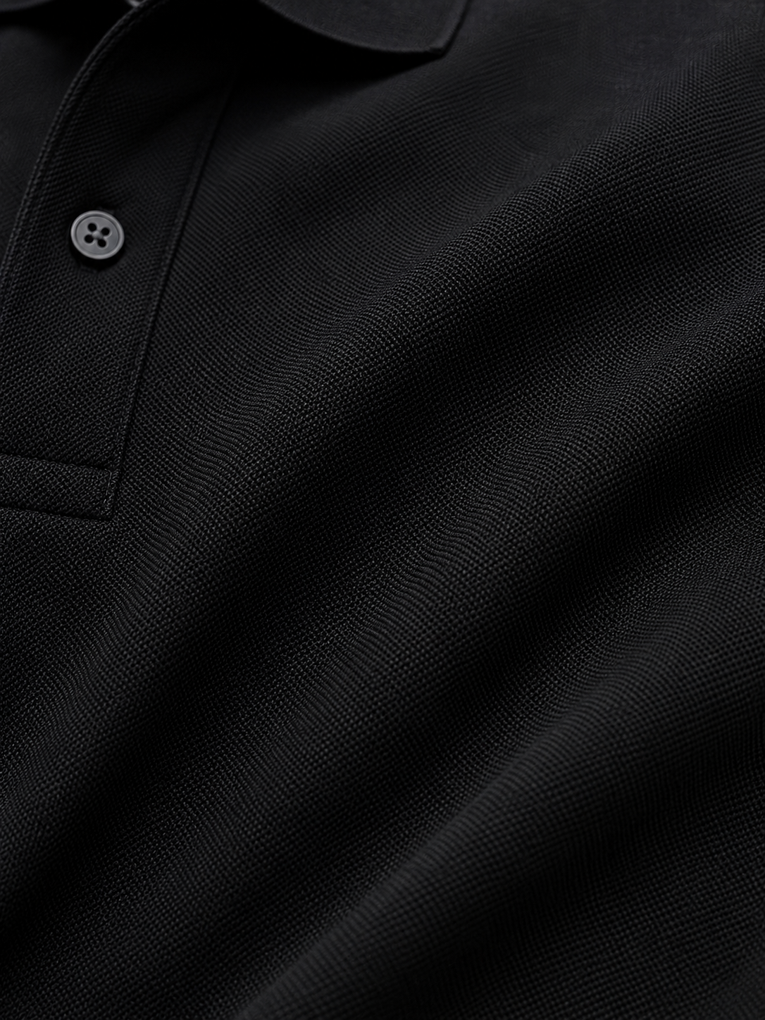 VA Premium 250 GSM Airtex Black Polo T-Shirt – Breathable High-Quality Polo
